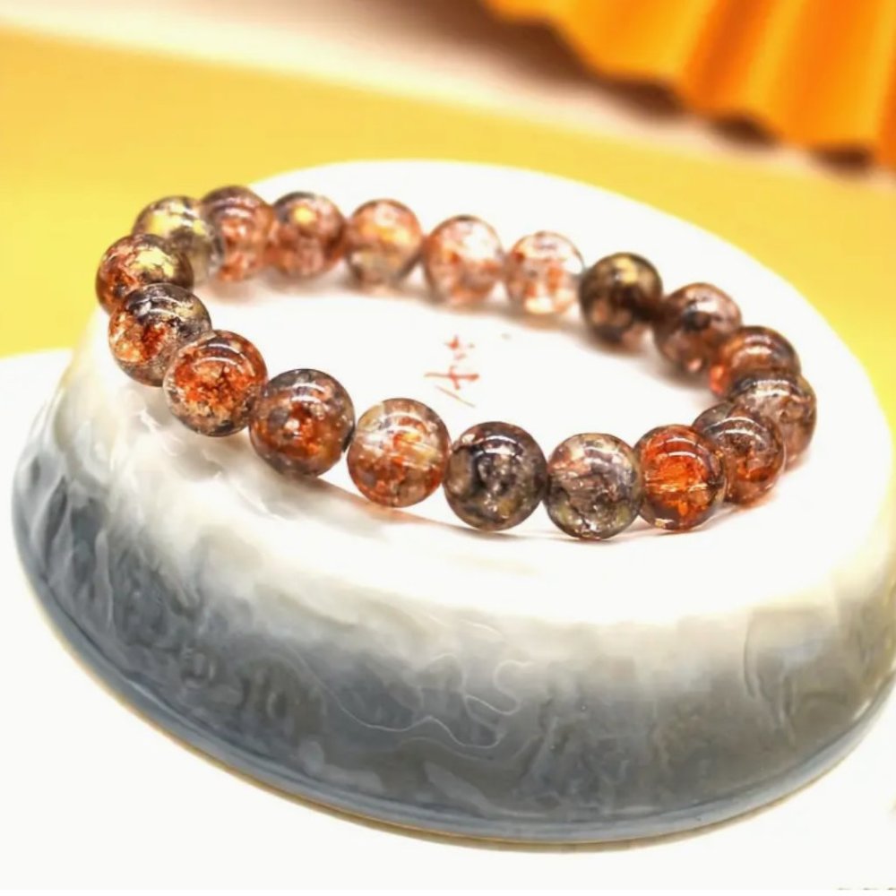 Bracelet, stretchy with colorful glass beads. Beautiful and unique. NIP, NWT - Picture 2 of 2